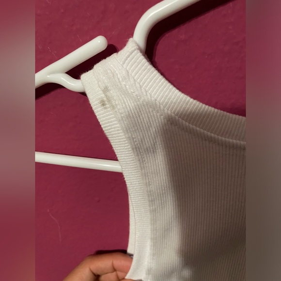 Bozzolo White Racerback Top - Picture 4 of 5